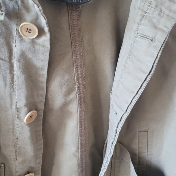 Tan Workwear Jacket Loose Style by Homespun, Medium Petite - Picture 6 of 12